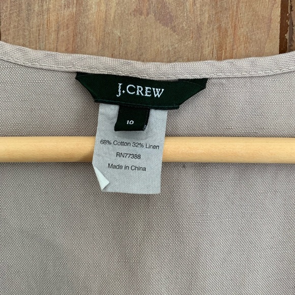 JCrew | cotton+linen grey shift dress - Picture 5 of 5